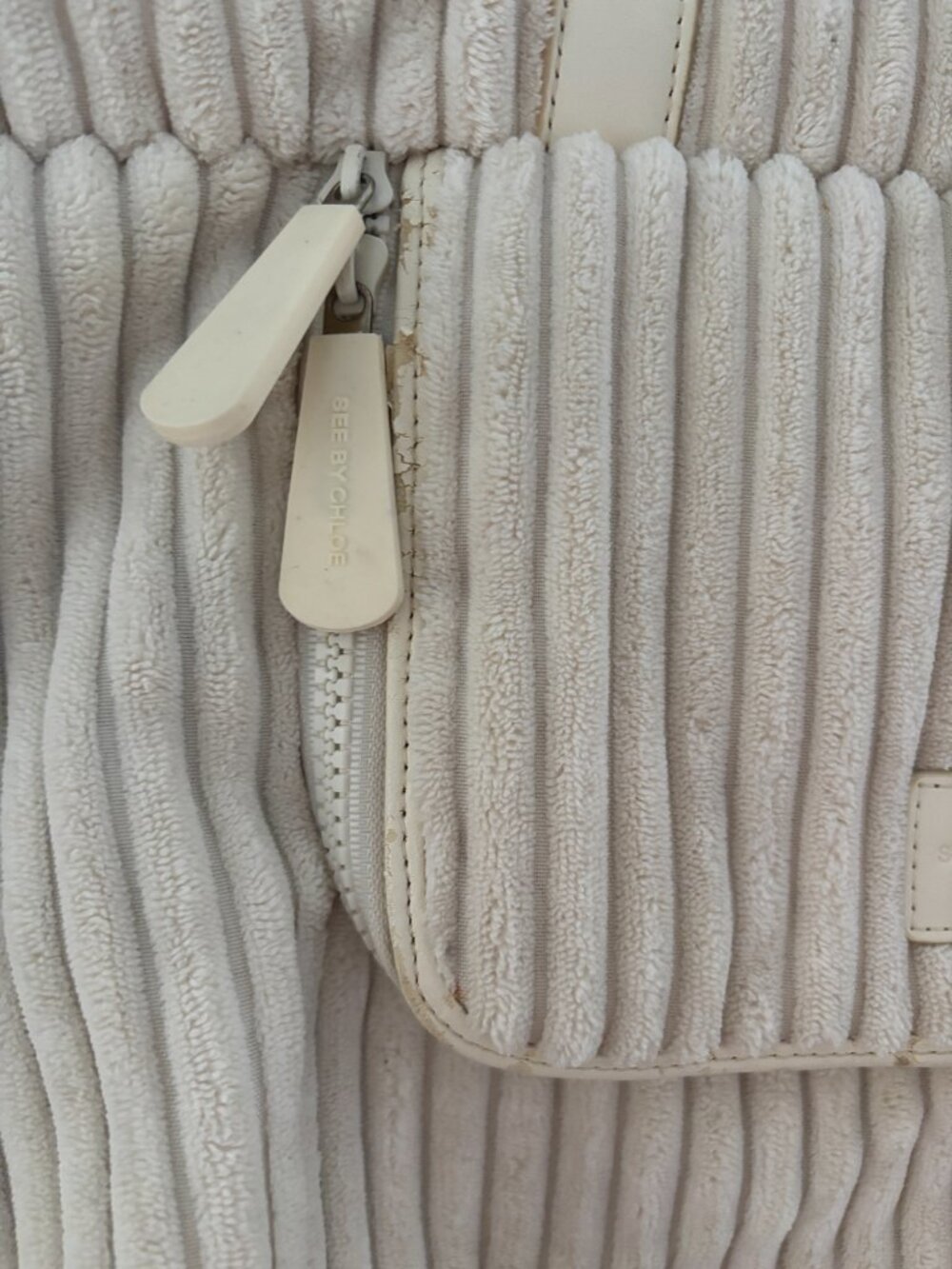 See by Chloé ivory velvety fall bag with original dust bag - Picture 7 of 12